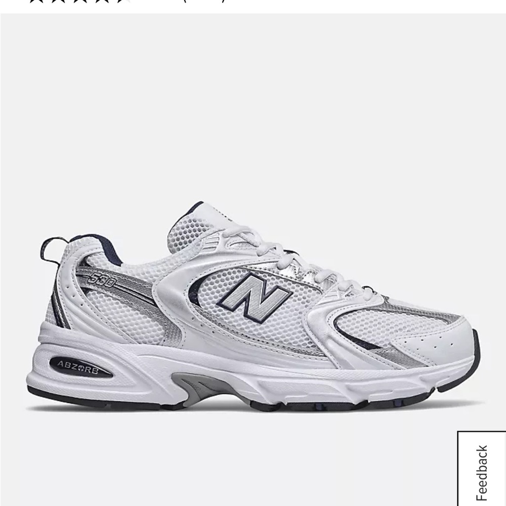 New Balance Men's White Running Shoes